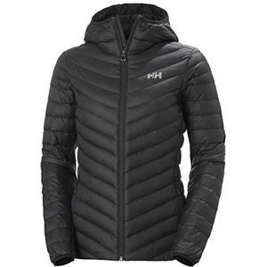 Helly Hansen Verglas donsjack voor dames met capuchon, zwart.