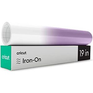 Cricut Warmteoverdracht vinylrol, UV-geactiveerd, wit <-> paars, 30,5 cm x 48 cm, voor alle snijmachines Cricut