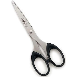 Rapesco CS6RY0B1 Essential schaar, 16 cm, roestvrij staal, zwart