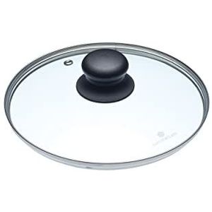 KitchenCraft MasterClass deksel van glas, 20 cm, universeel voor potten en braadpannen om de 20 cm