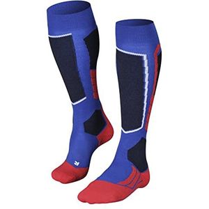 FALKE SK2 Intermediate Skiën anti blaren, anti zweet merinowol wintersportsokken heren blauw - Maat 42-43