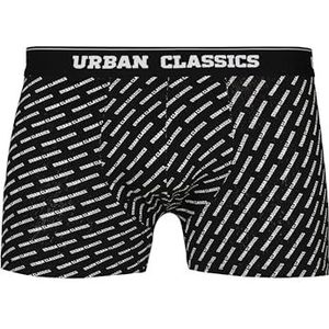 Urban Classics Set van 3 boxershorts voor heren in vele kleuren, maten S tot 5XL, donkergroen/zwart