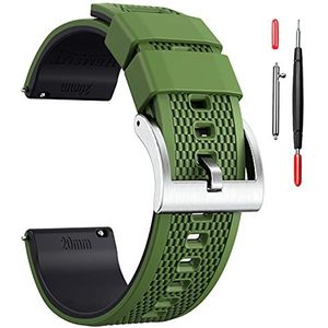 Hemsut Silicone Horlogeband 18mm, 20mm, 22mm - Rubber Horlogeband - Voor mannen en vrouwen