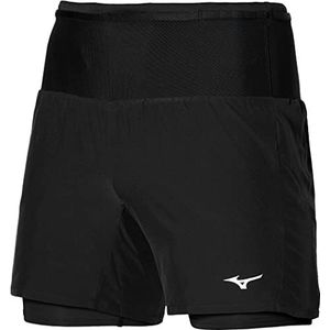 Mizuno Korte herenbroek met meerdere zakken, zwart.