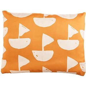 BonaMaison Oranje Papé wit decoratieve kussensloop, bank, sierkussenovertrekken, sofa, slaapkamer, kantoor, auto, 45 x 60 cm - ontworpen en vervaardigd in Turkije