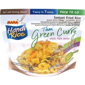MAMA Instant Rijst Groene Curry Vis 10x80gr 80.00 g