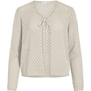 Vicatzu L/S Cardigan court en tricot, Bouleau, L