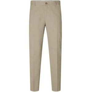 SELETED HOMME Slhslim-oasis Linen Trs Noos herenkostuum voor volwassenen, Zand