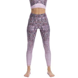 Shambhala Barcelona Karma Dameslegging Rushi/Sport Mesh Leggings Rushi/Sport Mesh, Roze