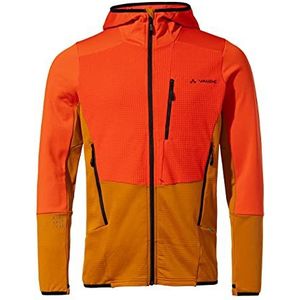 VAUDE Monviso Fleecejack met capuchon voor heren, Fluorescerend rood