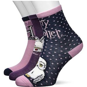 Name It Chaussettes Fille, Mauve Shadows/Print:2XMAUVE SHADOW+2XDARK SAPP+1XHORTEN, 22-24