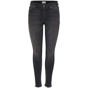 ONLY ONLBlush Mid Slim Fit Jeans voor dames, Zwarte jeans