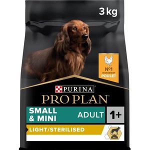 PRO PLAN Small & Mini Adult Light Sterilised Rijk aan Kip - 3 kg - Droogvoer voor kleine volwassen honden