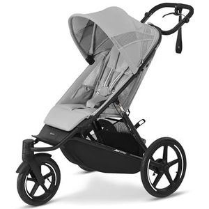 CYBEX AVI Spin kinderwagen, vanaf de geboorte tot ca. 4 jaar, max. 111 cm en 22 kg, stadsbuggy, offroad-kinderwagen en joggen, mistgrijs
