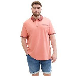 TOM TAILOR Polo pour homme, 12642 - Hazy Coral Rose, 3XL grande taille