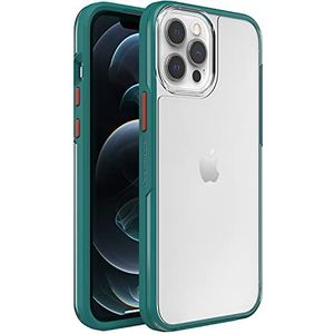 LifeProof Be Pacific beschermhoes voor Apple iPhone 12 Pro Max, dun, transparant, schokbestendig, SEE-serie, transparant/groen