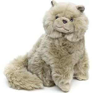 Uni-Toys - Perser-kat zittend grijs - 25 cm (hoogte) - pluche kat - pluche - knuffel