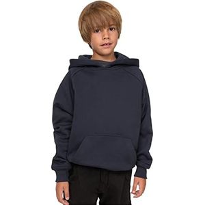 Urban Classics Pullover met capuchon voor jongens, sweatshirt, Navy Blauw