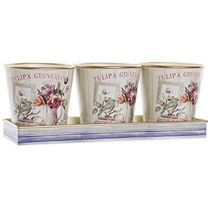 DKD Home Decor Ensemble de pots de fleurs, standard