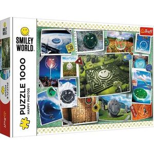 Trefl - Smiley World, Geluksfoto's - Puzzel 1000 stukjes - Collage, Glimlach, Happy Pictures, DIY puzzel, creatief entertainment, plezier, klassieke puzzels voor volwassenen en kinderen 12+