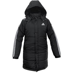 adidas Lange parka voor heren, zwart.