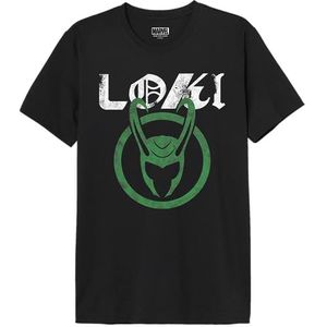 Marvel Melokimts029 T-shirt voor heren, 1 stuk, zwart.