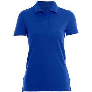 HRM Heavy Stretch Poloshirt voor dames, hoogwaardig poloshirt voor dames, van 95% katoen en 5% elastaan, basic poloshirt tot 40 graden, hoogwaardige en duurzame top voor werkkleding, koningsblauw (05-koningsblauw), L, koningsblauw (05 koningsblauw)