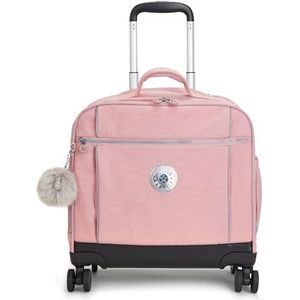 Kipling New Storia, Schooltas met vier wieltjes, voor kinderen, sterk, lichtgewicht, Rose Bruids