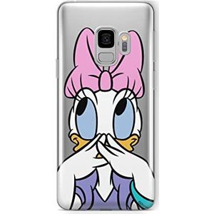 Originele en officiële Disney Daisy, Donald and Friends Samsung S9 hoes case cover precies op de vorm van uw smartphone, deels transparante siliconen hoes