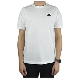 Kappa Veer T-shirt voor heren, Stralend wit.