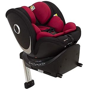 Casualplay - Eroe i-Size autostoel 40 tot 105 cm, 360 graden draaibaar met ventilator op de zitting, rood