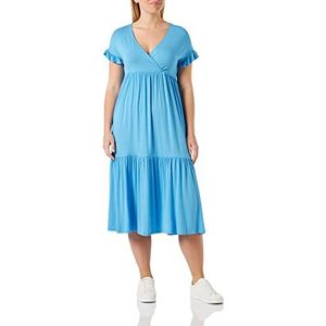 MAMALICIOUS Robe de maternité pour femme, bleu azur, M
