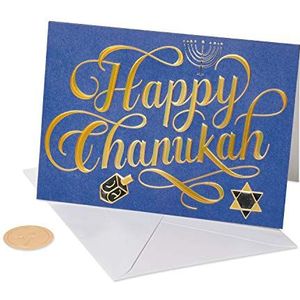 Papyrus 6139132 Chanoukah vakantiekaarten in doos, Happy Chanukah (12 stuks)