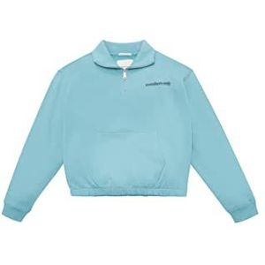 TOM TAILOR Oversized sweatshirt voor meisjes, 30271 - Bright Reef Blue, 176, 30271 - Bright Reef Blue