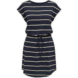 ONLY Onlsummer S/S O-hals jurk Jrs Onlsummer S/S Jrs dames ronde hals jurk (1 stuk), marineblauw blazer, XS