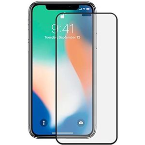 KSIX smart your tech Displaybeschermfolie voor iPhone 11 Pro, gehard glas, dikte 0,33 mm, zwart