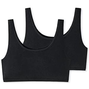 Schiesser Set van 2 bustier-ondergoed voor dames, zwart.