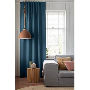 Elbersdrucke Midnight 11 kant-en-klare decoratie, polyester, 255 x 140 cm, petrol