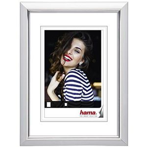 Hama Kunststof fotolijst ""Saragossa"" (framegrootte 30 x 40 cm, beeldformaat 20 x 28 cm, foto's verticaal, van kunststof, 1 foto per lijst, elegant, eenvoudig, klassiek) wit