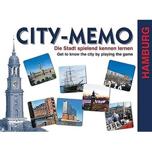 City Memo. Hamburg spel: De stad spelenderwijs leren kennen. 30 bezienswaardigheden met beschrijving en stadsplan. Voor 2-6 spelers vanaf 4 jaar