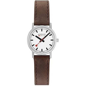 Mondaine Classic polshorloge leer 30mm bruin A660.30360.11SBG, Niet van toepassing, band