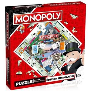 WINNING MOVES - Puzzel Monopoly – Normandië – 1000 stukjes