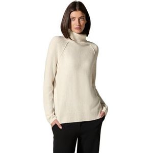 Cecil B302826 NOS_Cosy Structure Mix Coltrui voor dames, Birch White Melange