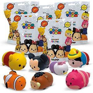 Sbabam Disney Tsum Tsum 5 kleine zachte rubberen poppen met Mickey Mouse, Minnie Mouse, Pinocchio, Nemo en andere Disney-cadeaus voor kinderen vanaf 3 jaar