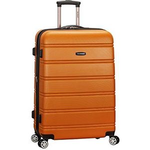 Rockland ABS Uitschuifbare koffer met zwenkwielen 71,1 cm, Oranje, Melbourne Harde koffer met uittrekbare wielen