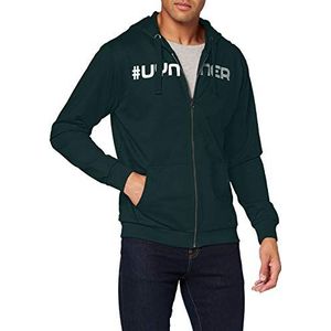 UYN Uniseks sweatshirt van Uynner Club met doorlopende ritssluiting, Pine Groen