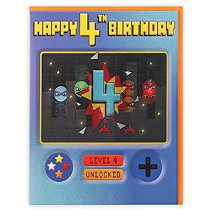 Clintons: Verjaardagskaart 4 jaar Arcade-spel voor jongens