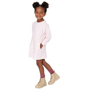 Trendyol Woman Petite Mini Bodycon Crew Neck Knit Dress Robe Fille, Rose, 6–7 ans