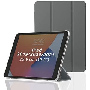 Hama Beschermhoes voor Apple iPad 2021/2020/2019 10,2 inch Gen 7/8/9 met transparante achterkant en magnetische cover in grijs