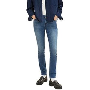 TOM TAILOR Dames 1035734 Alexa Slim Jeans, 10120 - Gebruikt Dark Stone Blue Denim